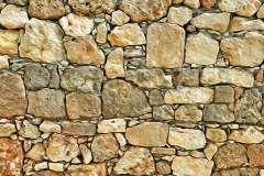 Colonnata-Mauer in beige farbenen Tönen, im Photo-to-ART Stil.