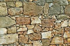 Colonnata-Mauer in beige farbenen Tönen, im Photo-to-ART Stil.