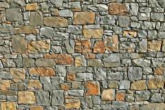 Colonnata-Mauer in farbigen Tönen, im Photo-to-ART Stil.