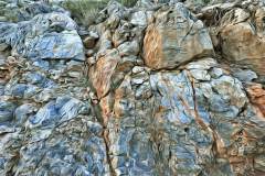 Felsen- und Stein-Textur, im Photo-to-ART Stil.